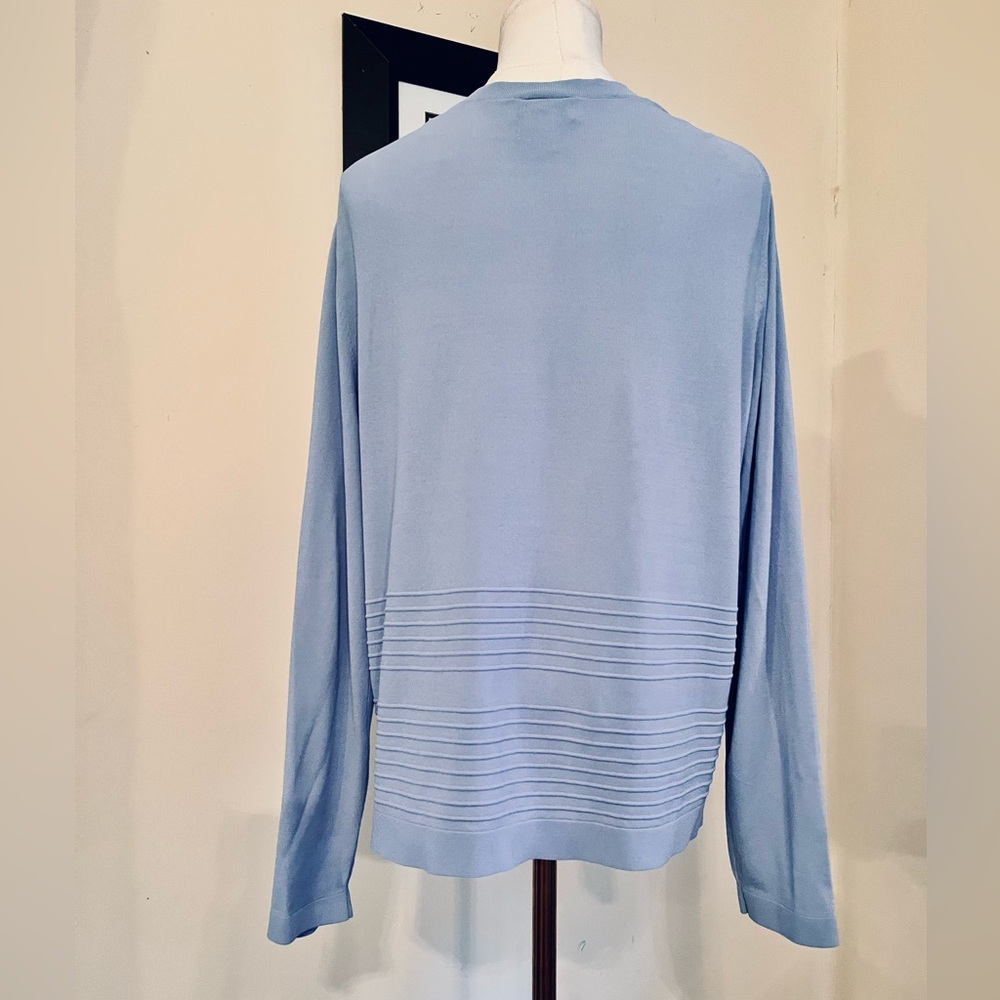 Talbots Periwinkle Lightweight Button-Up Cardigan - image 5